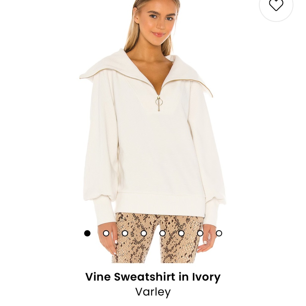 Varley vine sweatshirt ivory
